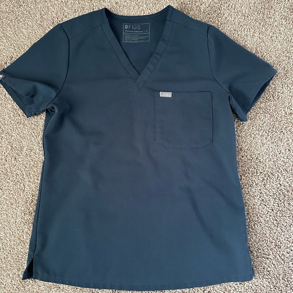 Figs Navy Blue Women's Top